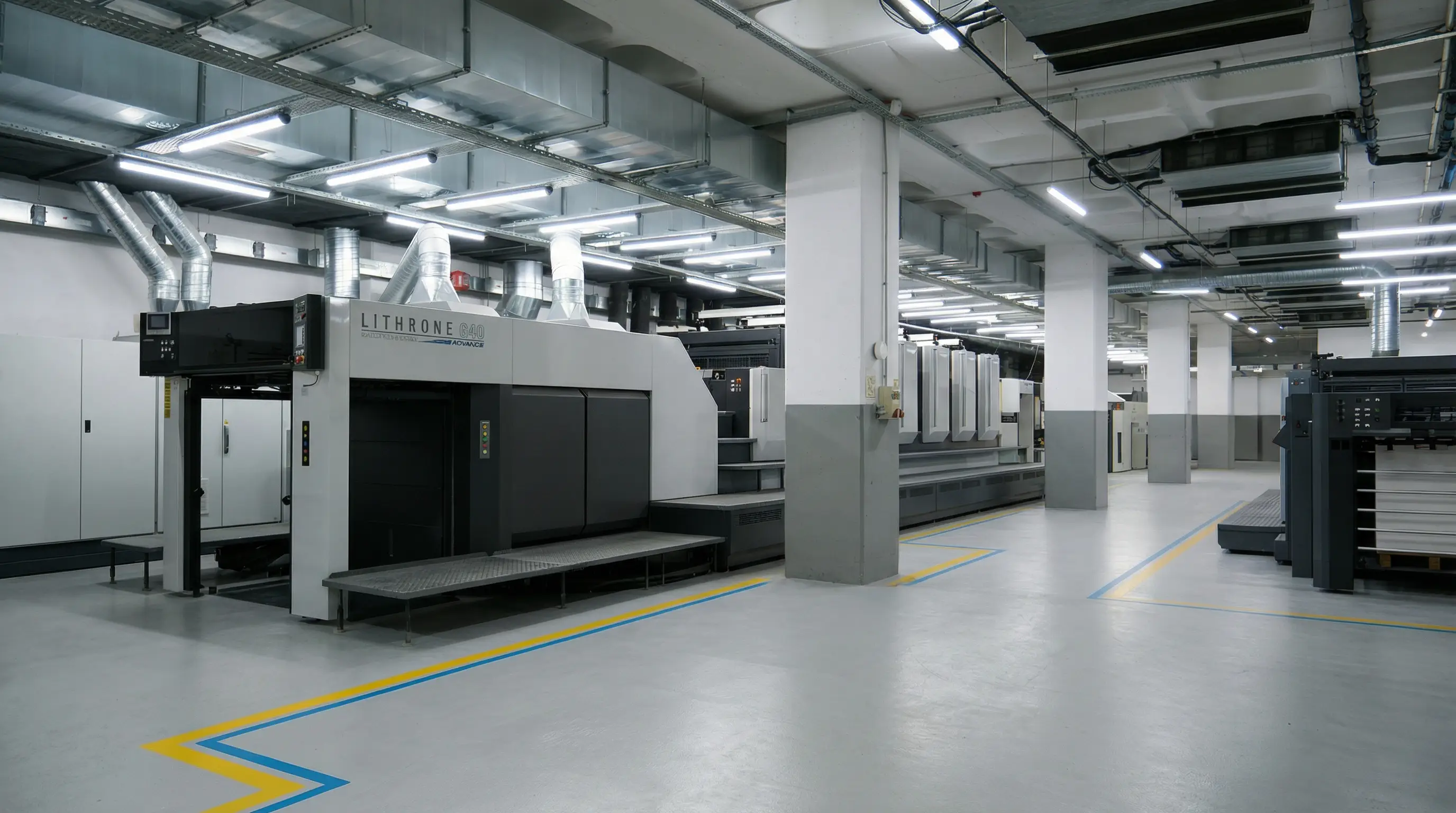 Label Group üretim tesisi, 10.000 m² tam otomasyonlu makine hattı