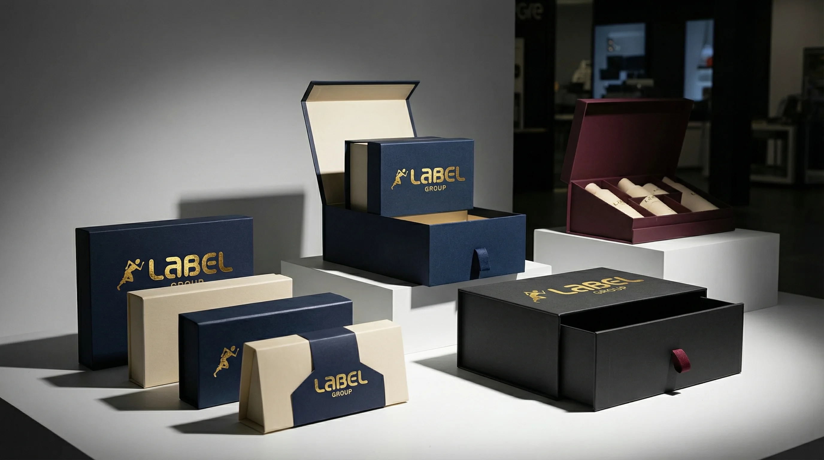 Rigid Box Çekmeceli Şeritli